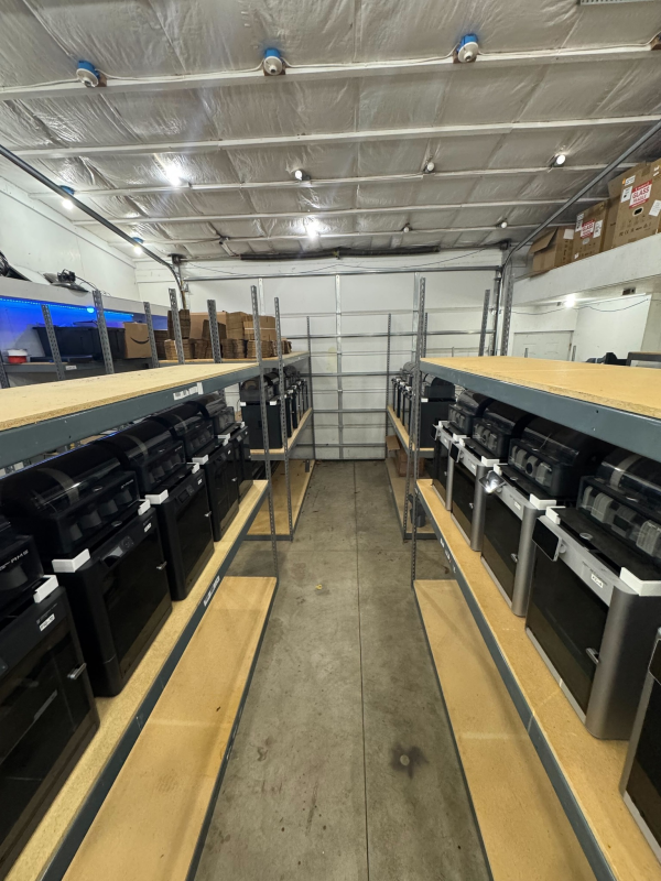 MakeIt3D print farm in Findlay, Ohio